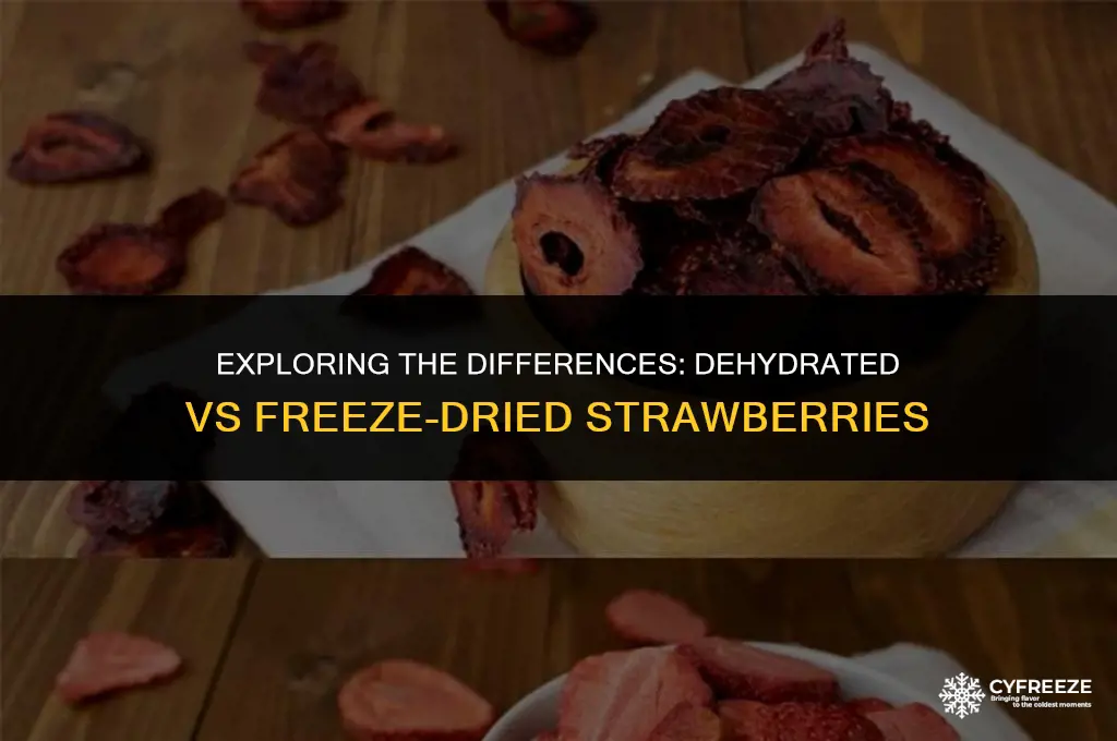 are dehydrated strawberries the same as freeze dried