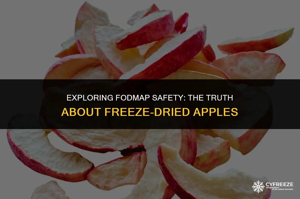 are freeze dried apples fodmap safe