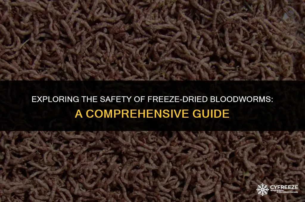are freeze dried bloodworms dangerous