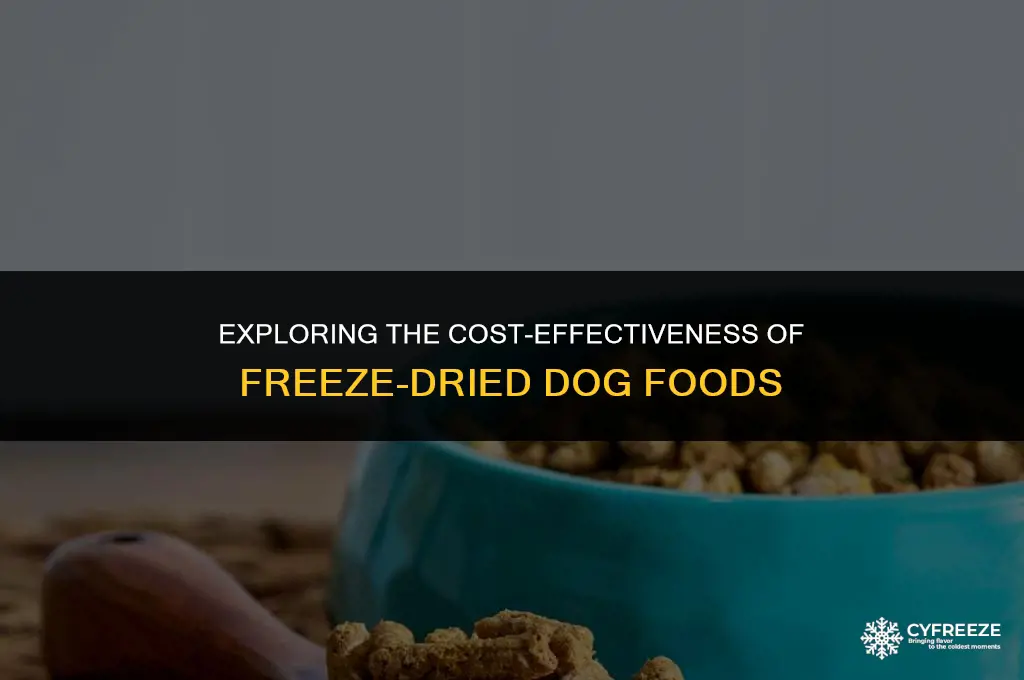 are freeze dried dog foods affordable