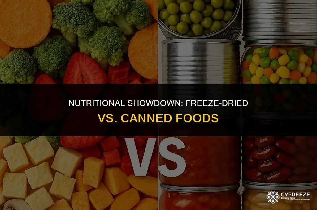 are freeze-dried foods higher in nutritional value than canned foods