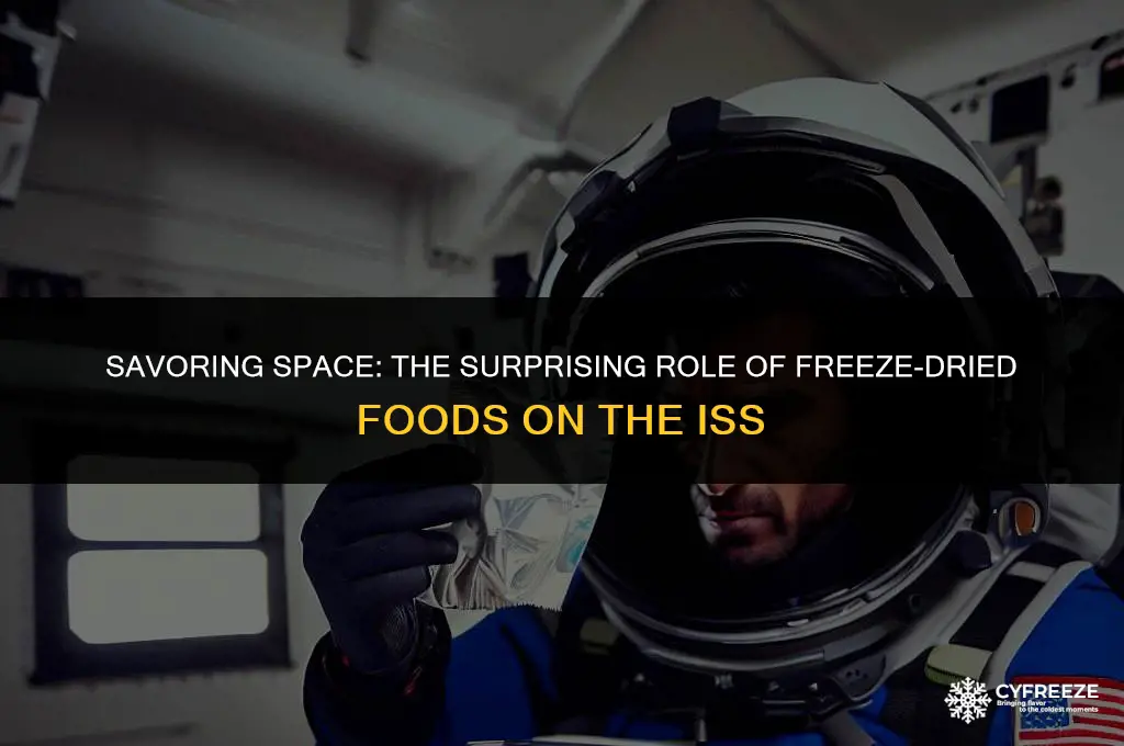 are freeze dried foods used on the iss