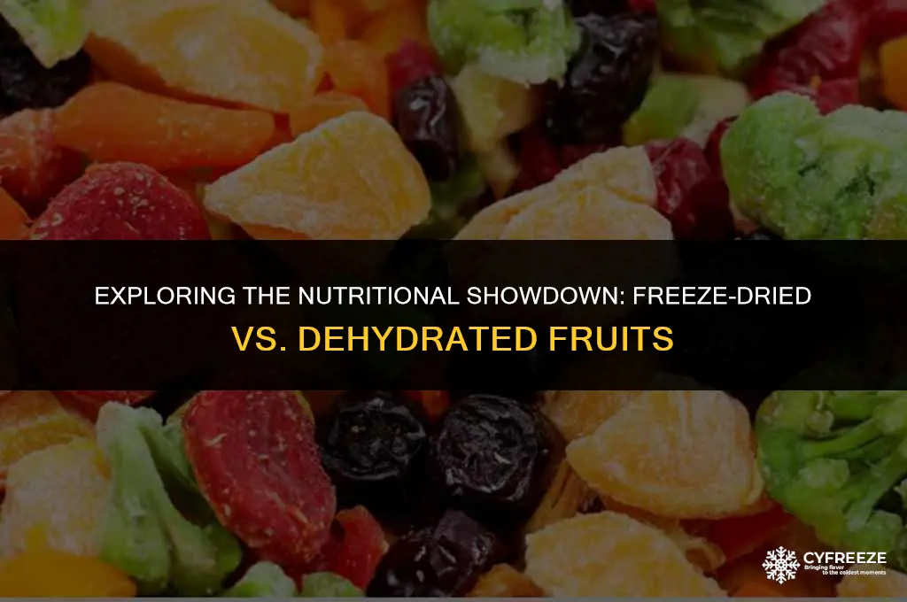 are freeze dried fruits better than dehydrated