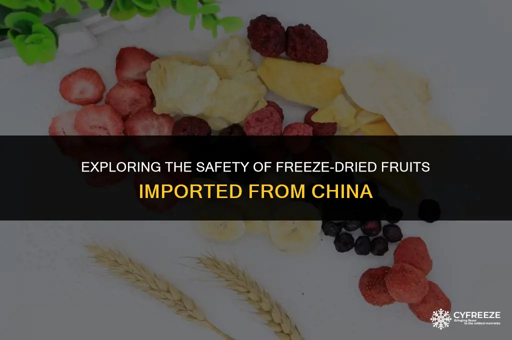 are freeze dried fruits from china safe to eat