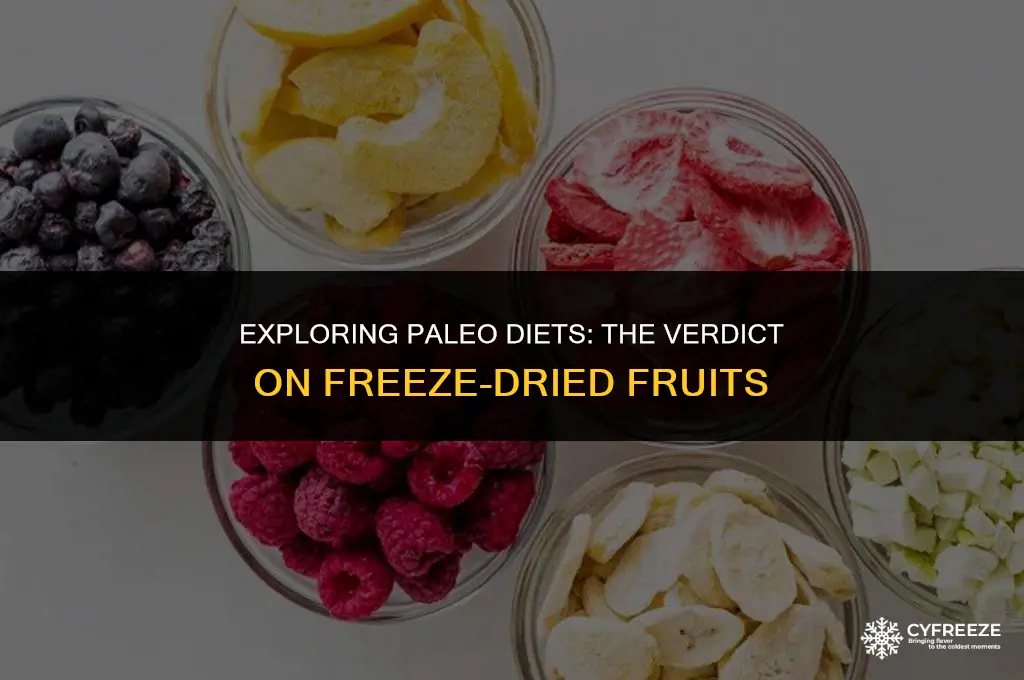 are freeze dried fruits paleo