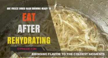 Reviving Freeze-Dried Hash Browns: Ready to Eat After Rehydrating?