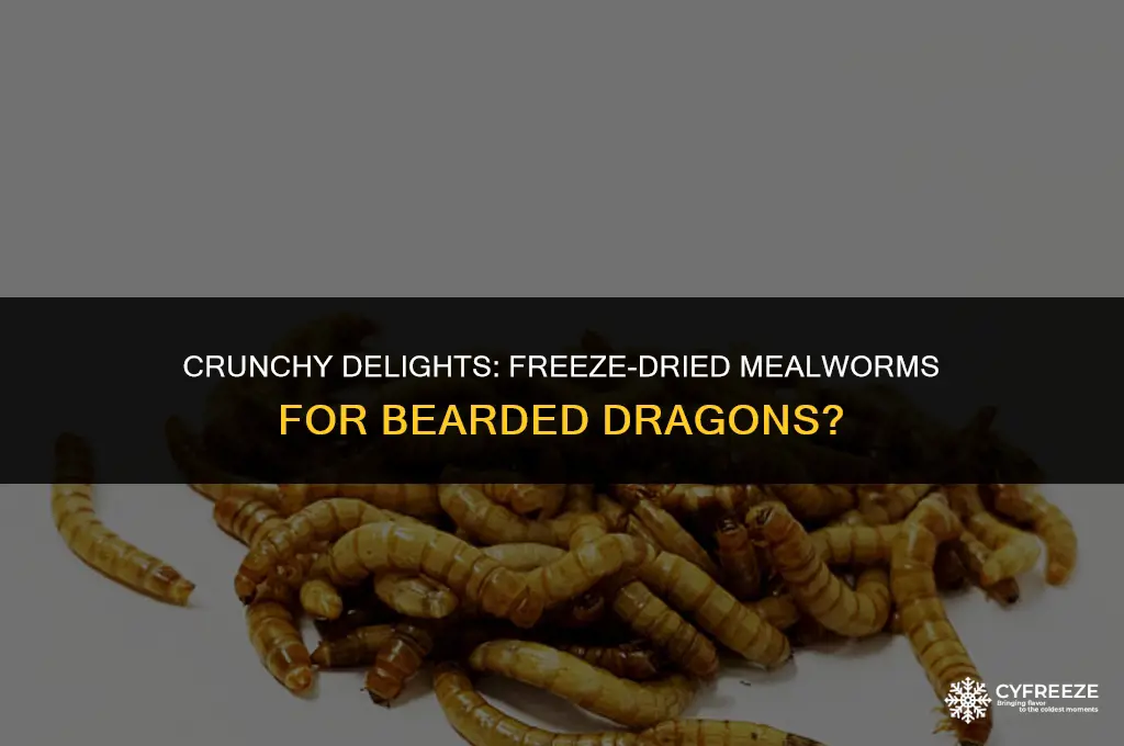 are freeze dried mealworms good for bearded dragons