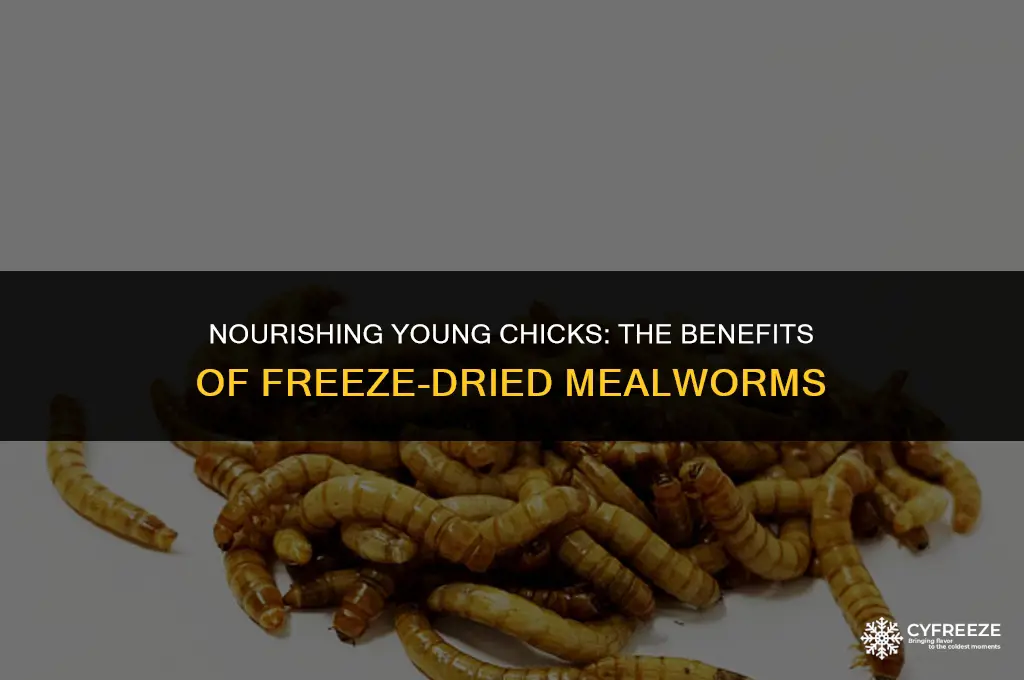 are freeze dried mealworms good for young chicks