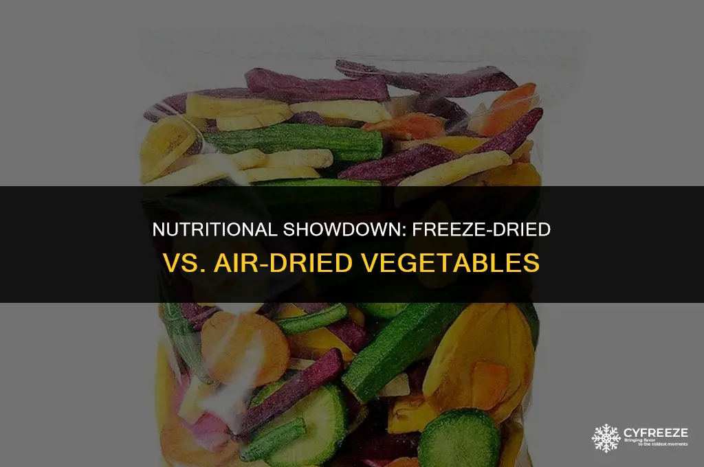 are freeze dried or air dried vegetables better for you