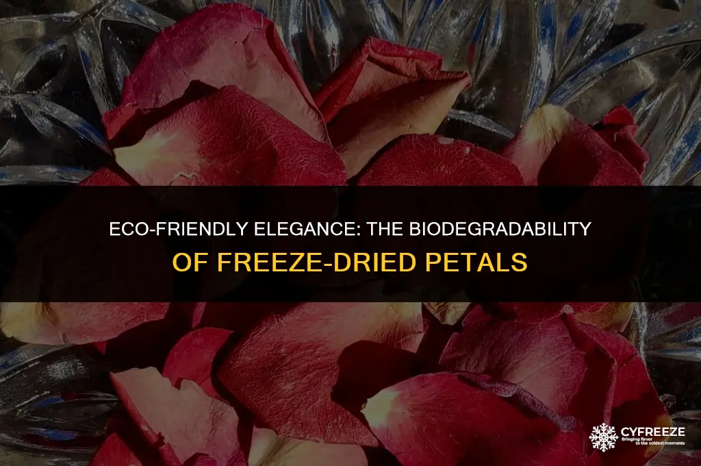 are freeze dried petals biodegradable