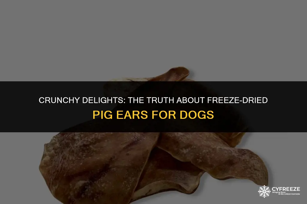 are freeze dried pig ears good for dogs