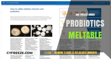 Exploring the Melting Point of Freeze-Dried Probiotics: Facts and Myths