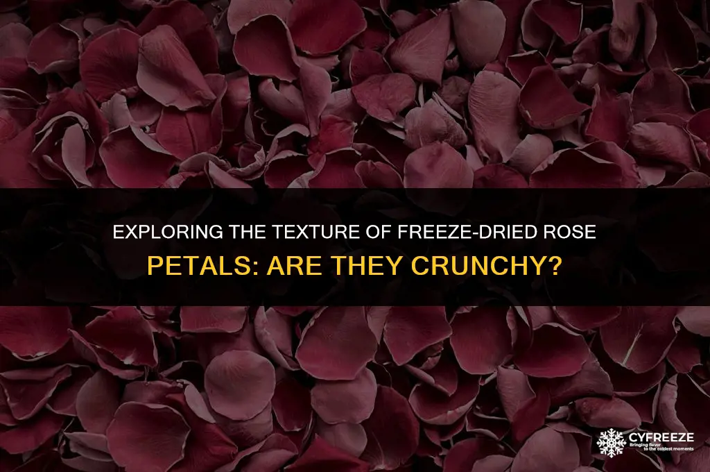 are freeze dried rose petals crunchy