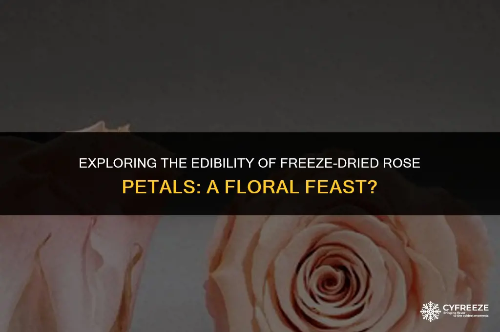 are freeze dried rose petals edible