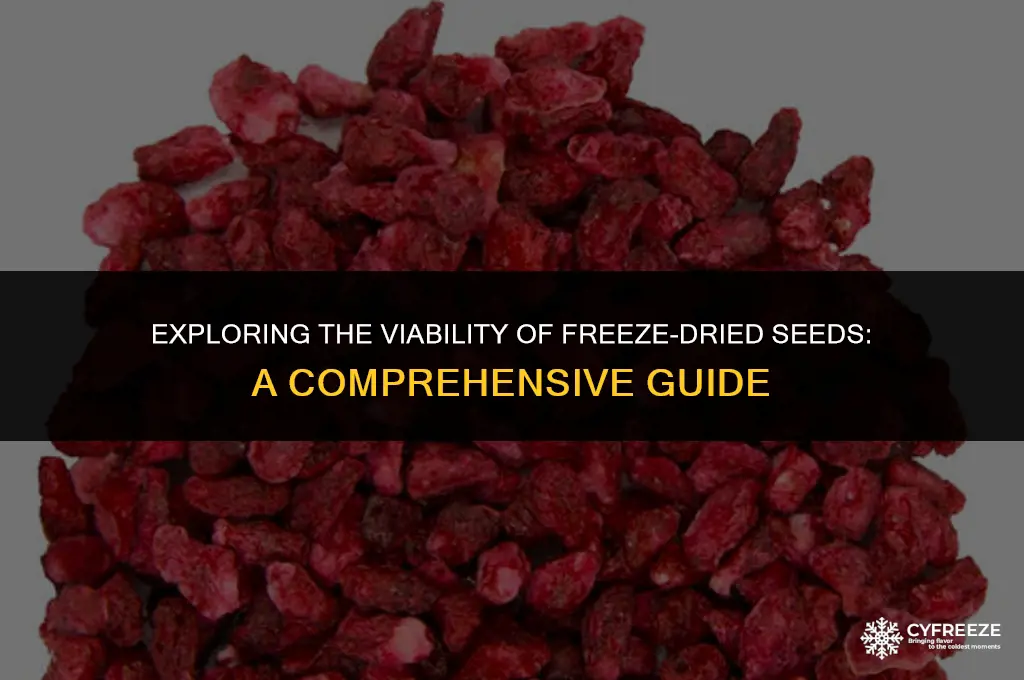 are freeze dried seeds viable