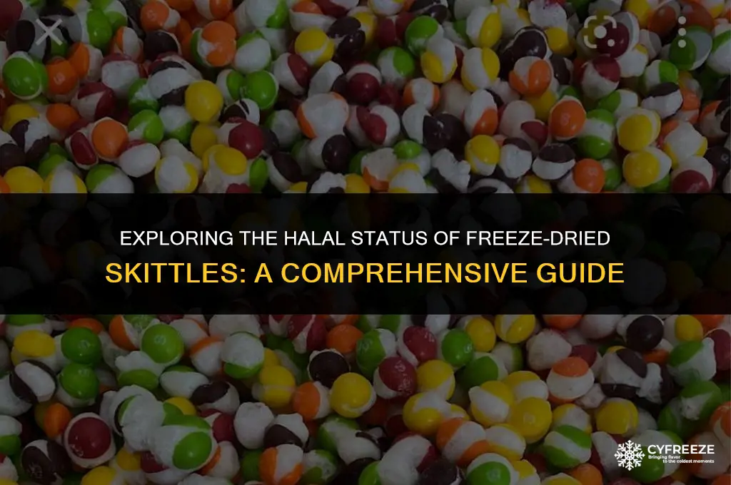 are freeze dried skittles halal