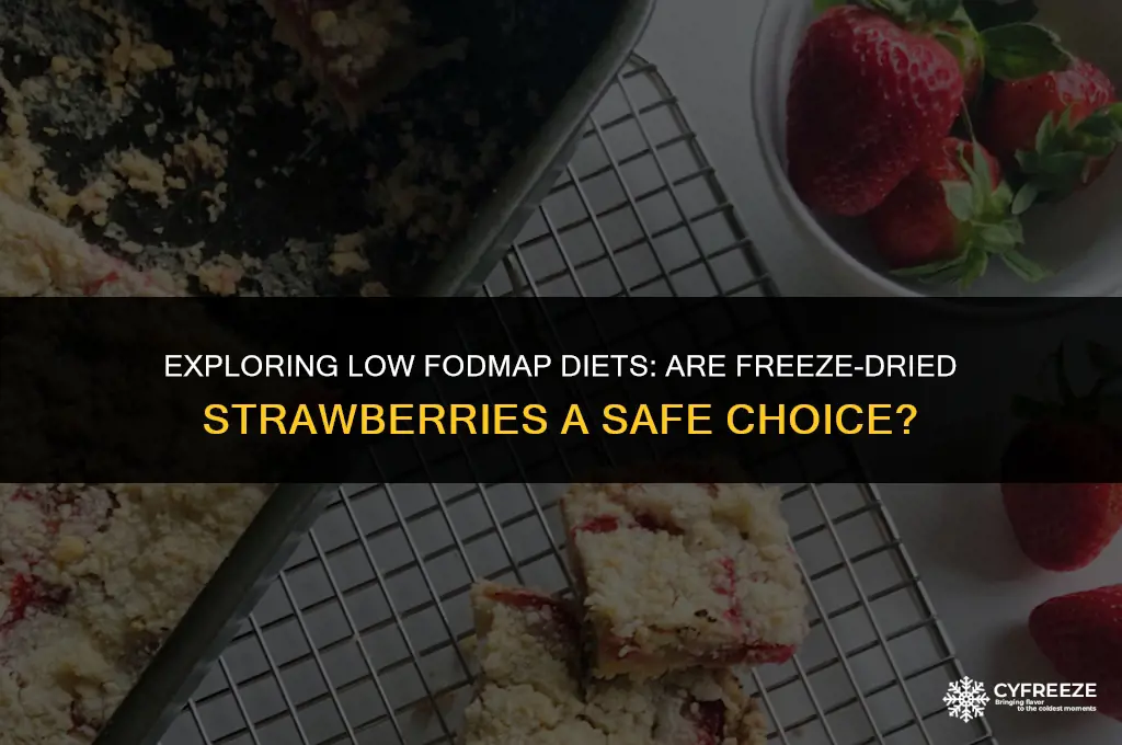 are freeze dried strawberries low fodmap