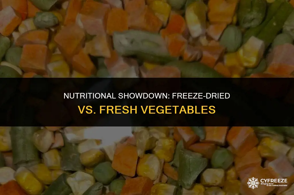 are freeze dried vegetables as healthy as fresh