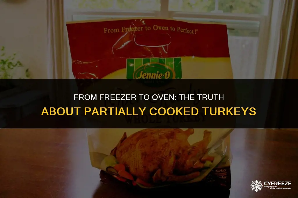 are freezer to oven turkey partially cooked