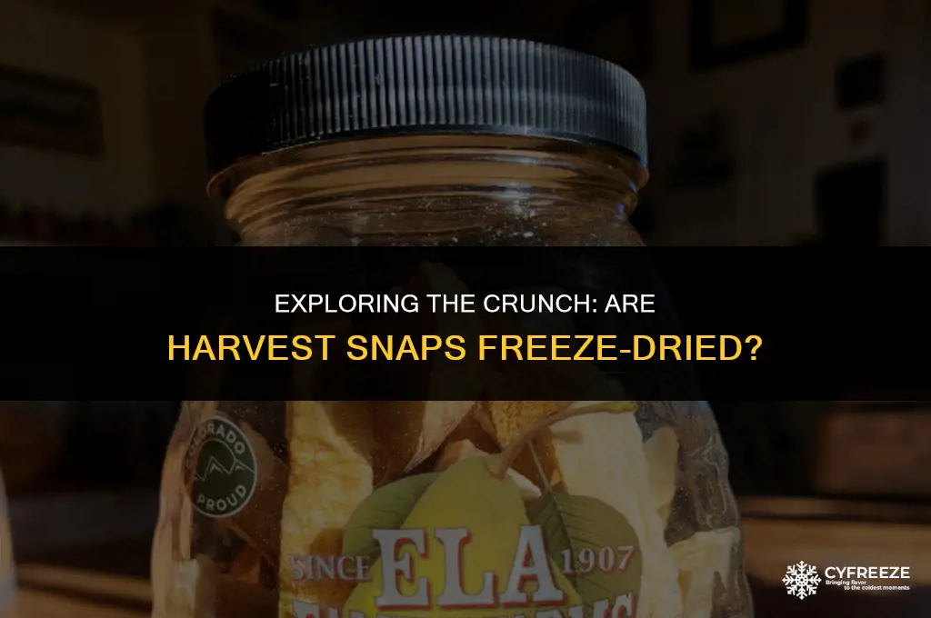 are harvest snaps freeze dried