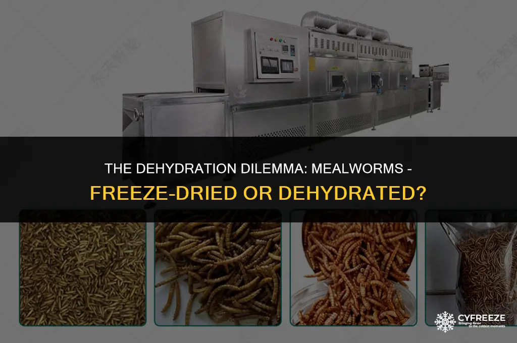 are meal worms dehyrated or freeze dried