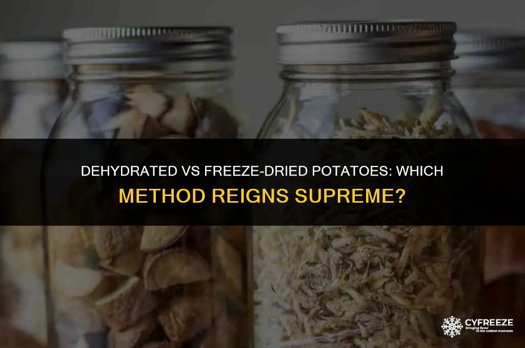 are potatoes better dehydrated or freeze dried