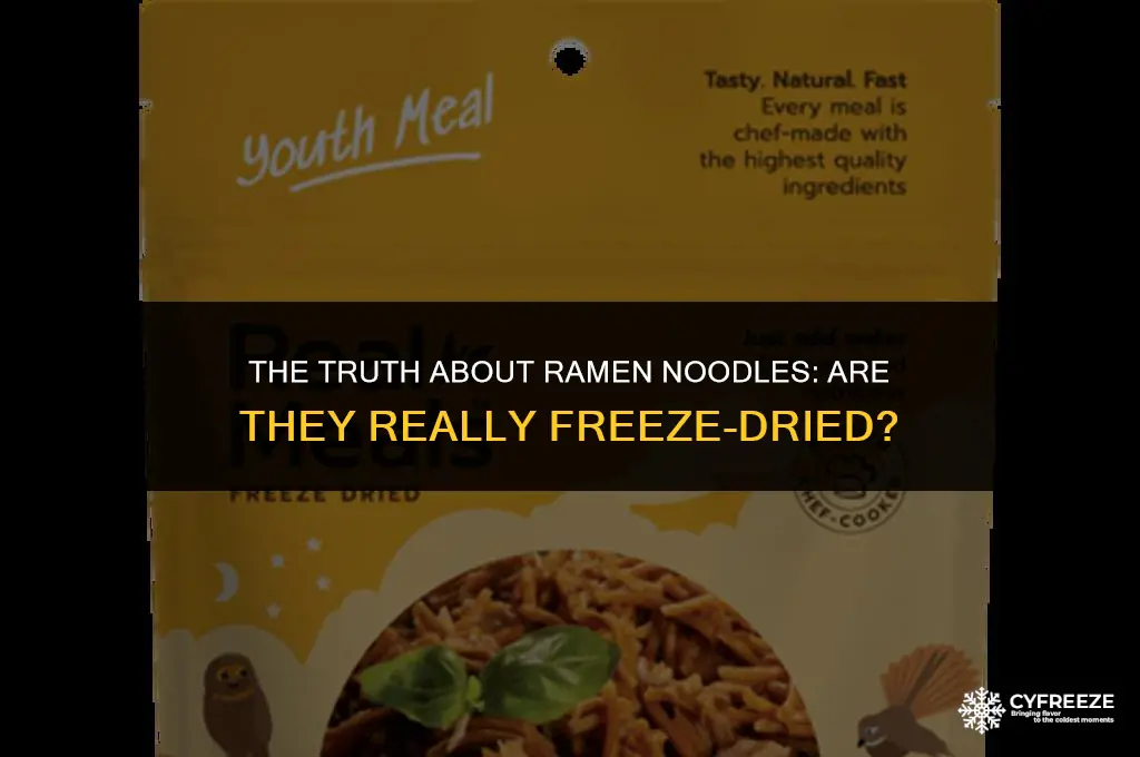 are ramen noodles freeze dried