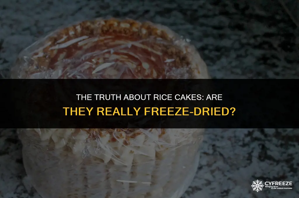 are rice cakes freeze dried