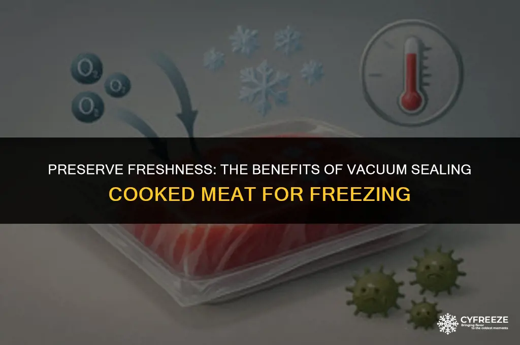 are vacuum sealers good for freezing cooked meat