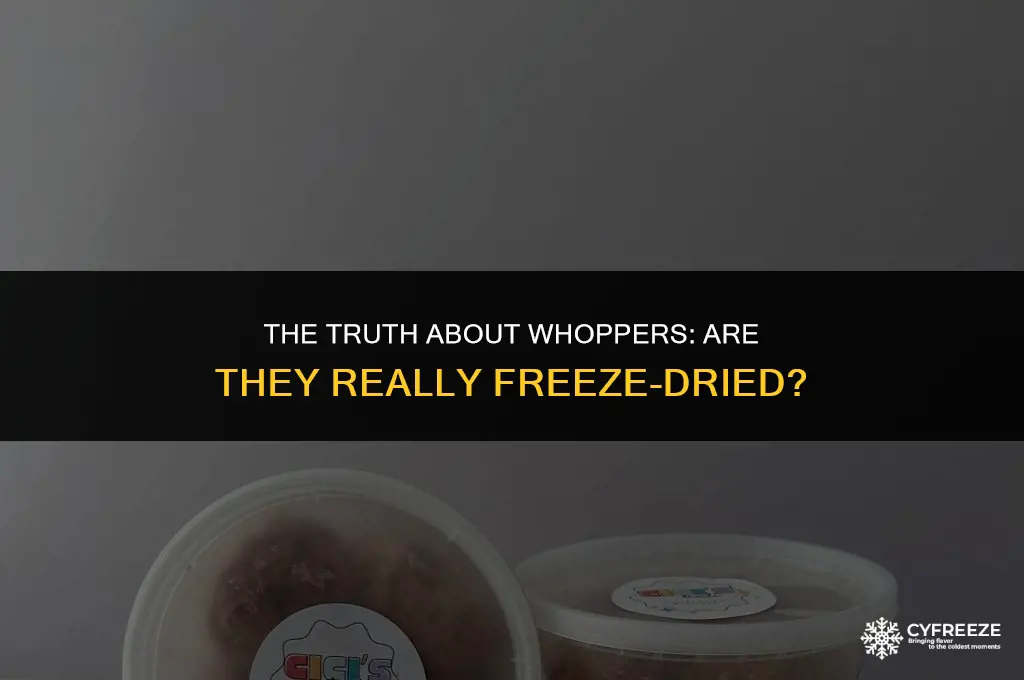 are whoppers freeze dried