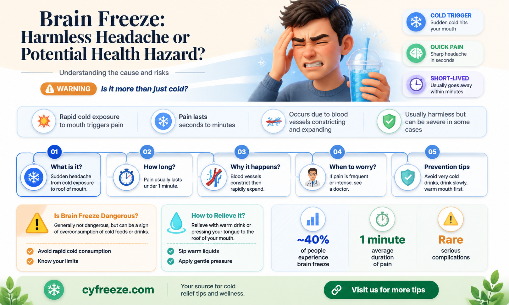 can you actually get hurt from brain freeze