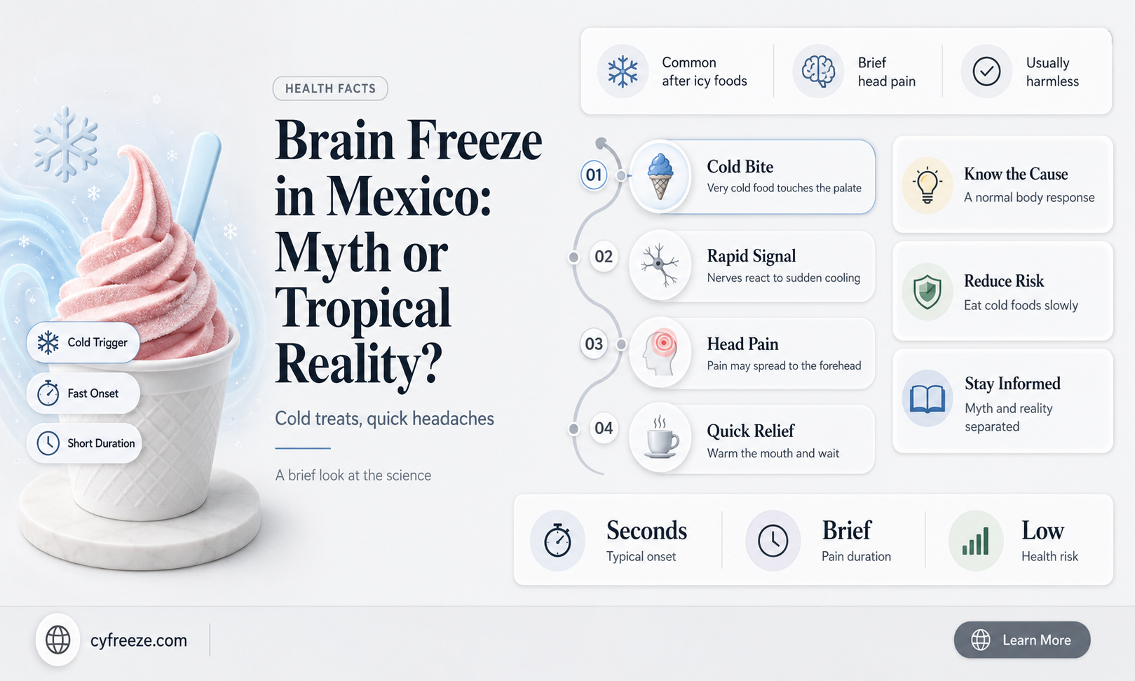 can you get a brain freeze in mexico
