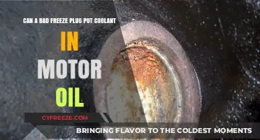 Coolant in Motor Oil: The Freeze Plug Culprit Explained
