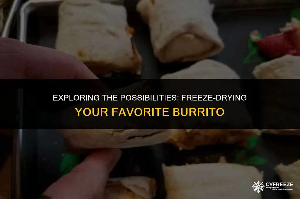 can a burrito be freeze dried