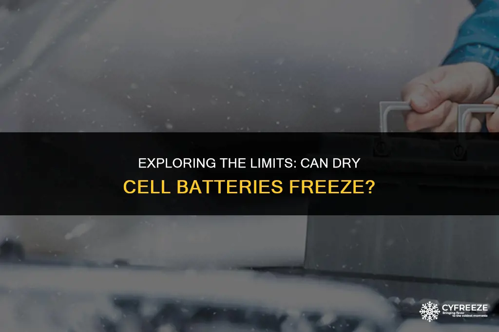 can a dry cell battery freeze
