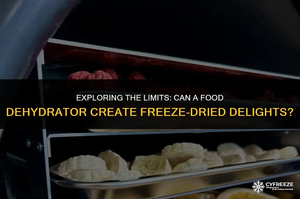 can a food dehydrator make freeze-dried food