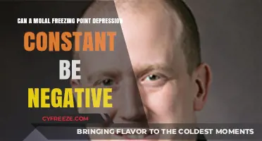 Can Molal Freezing Point Depression Constants Ever Be Negative?