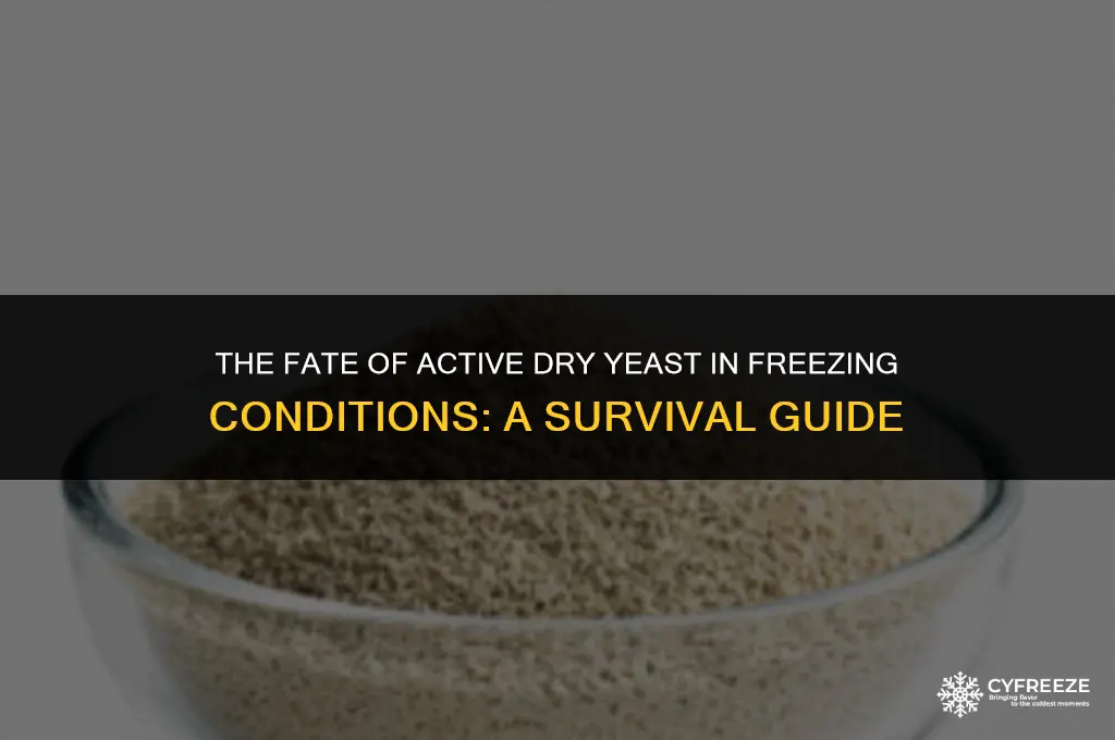can active dry yeast freeze to death