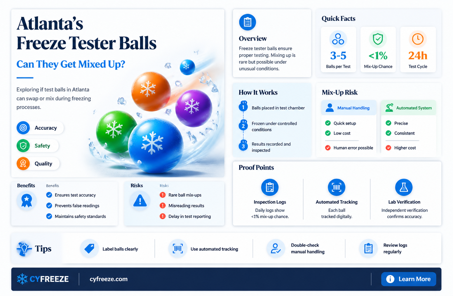 can the balls in atlanta freeze tester getting mixed up