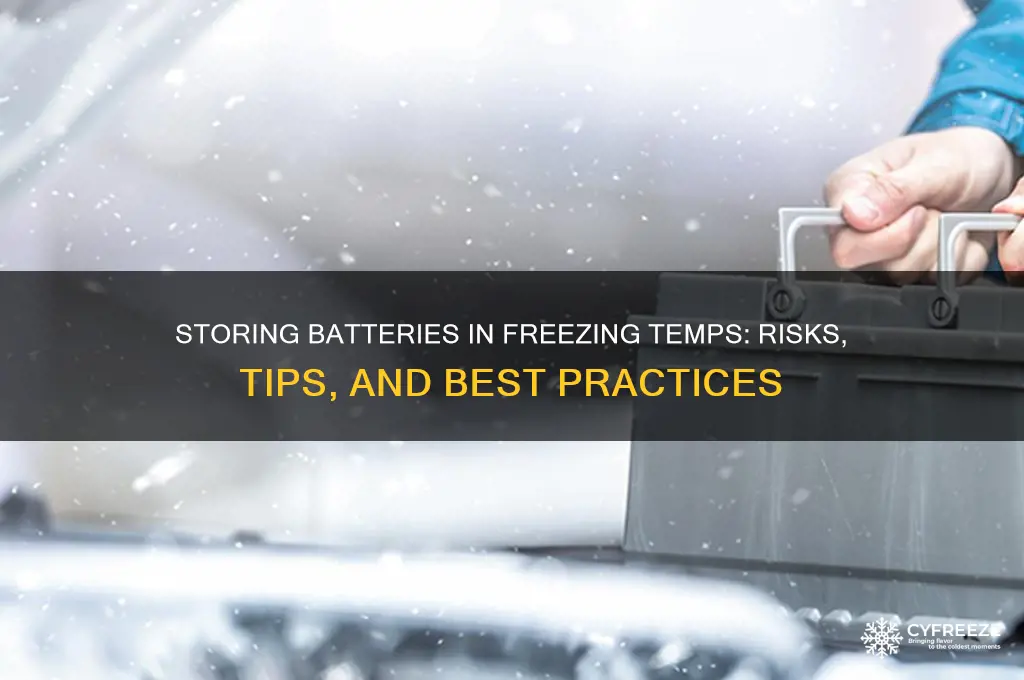 can batteries be stored in freezing temperatures