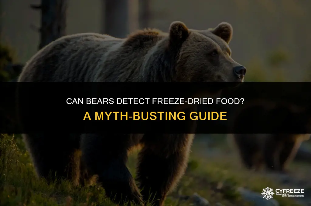 can bears smell freeze dried food