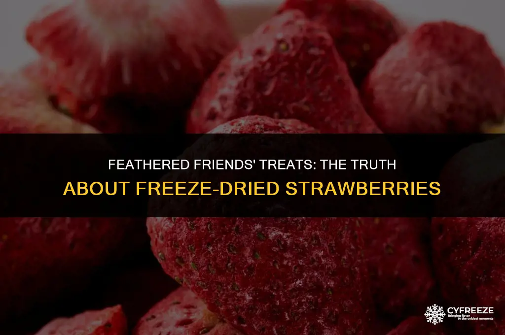 can birds eat freeze dried strawberries