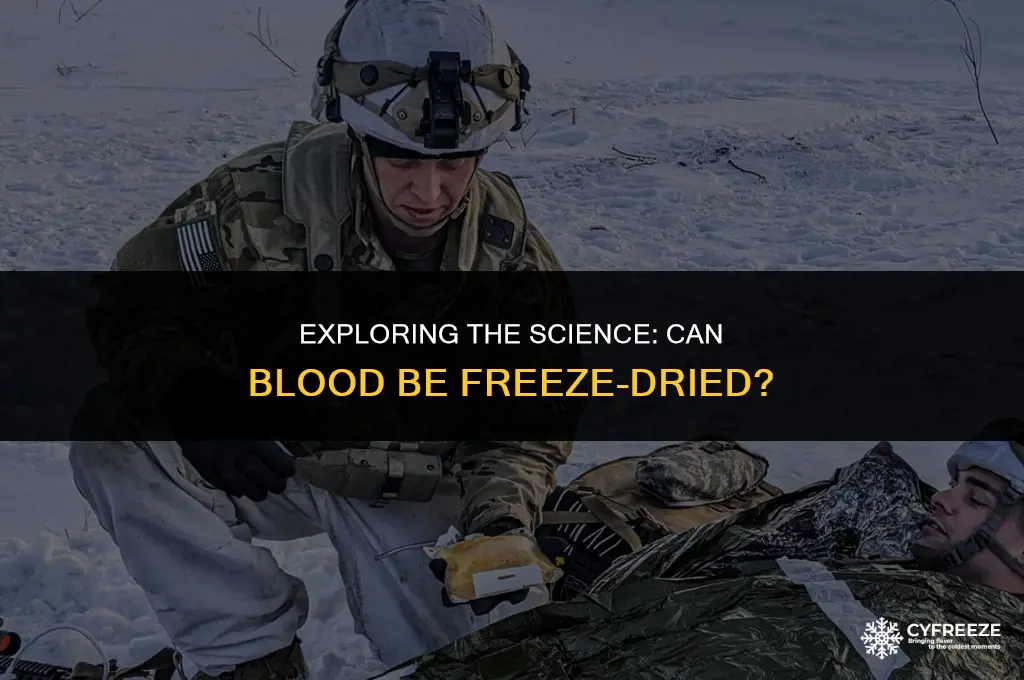 can blood be freeze dried