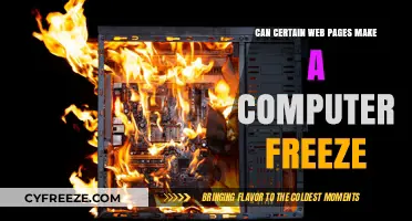 Webpage Woes: Understanding the Culprits Behind Computer Freezes