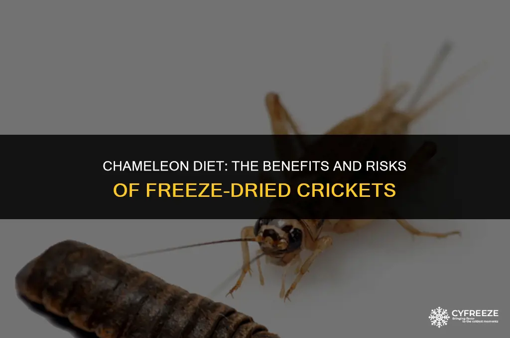 can chameleons eat freeze dried crickets