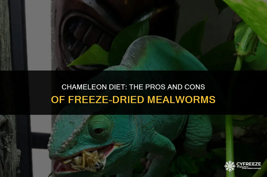 can chameleons eat freeze dried mealworms