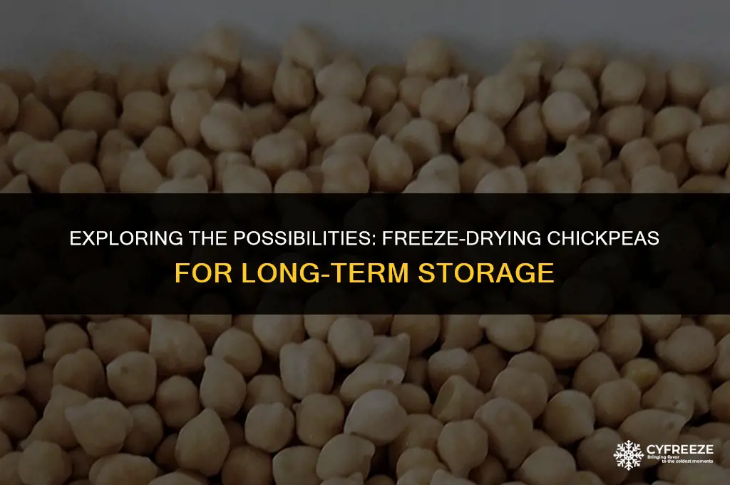 can chickpeas be freeze dried