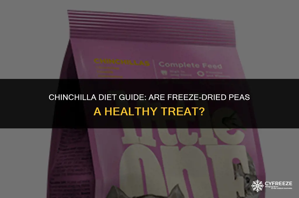 can chinchillas has freeze dried peas