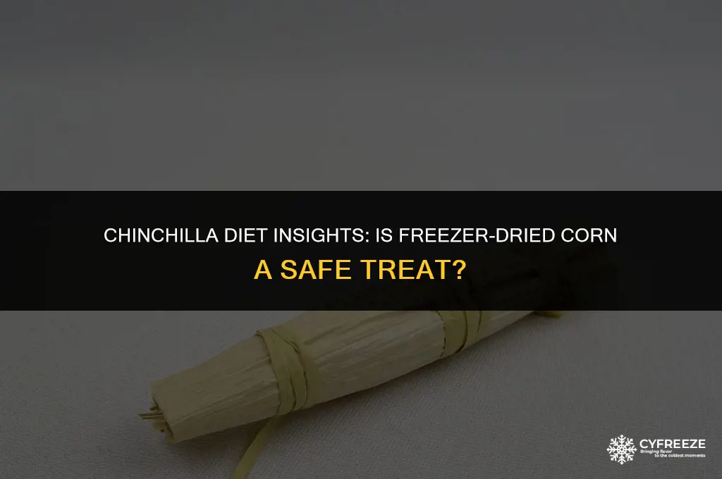 can chinchillas have freezer dried corn