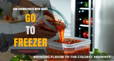 Freezing Cooked Pasta with Sauce: A Convenient Meal Prep Guide